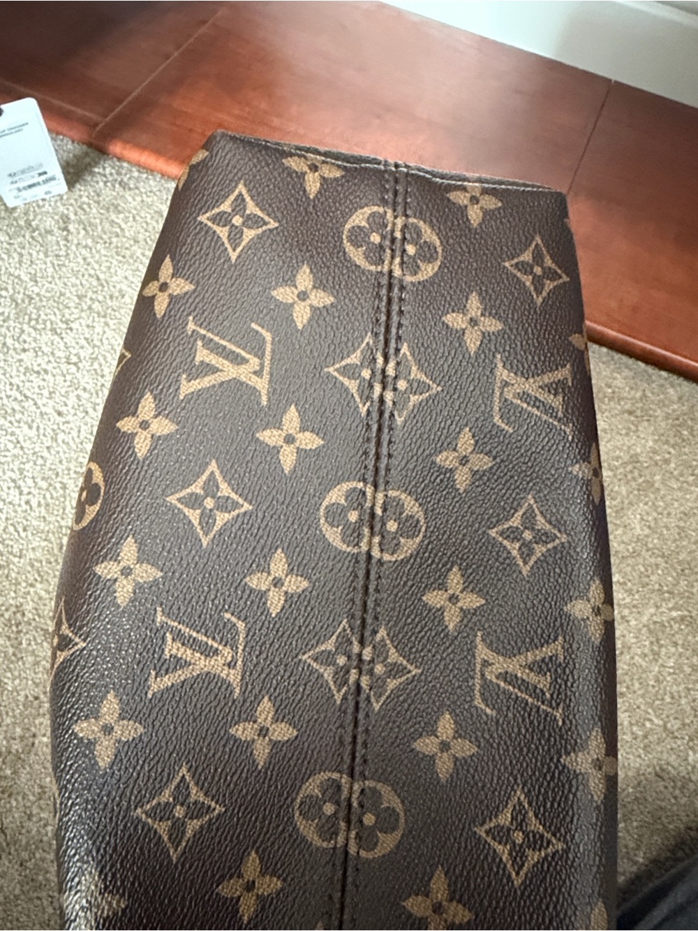 Louis Vuitton Monogram Shoulder Hobo in Brown with Tan Strap and Gold Hardware - Picture 10 of 14